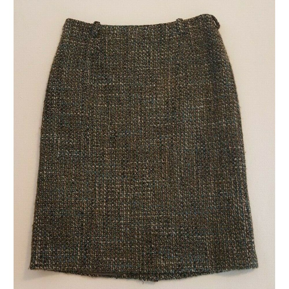 Max Mara Virgin Wool Skirt Lined Made In Italy
